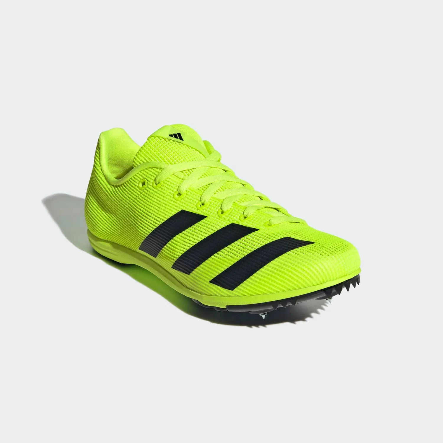 Детские легкоатлетические шиповки с пятишиповой пластиной Adidas Performance, Lucid Lemon/Core Black/Silver Metallic