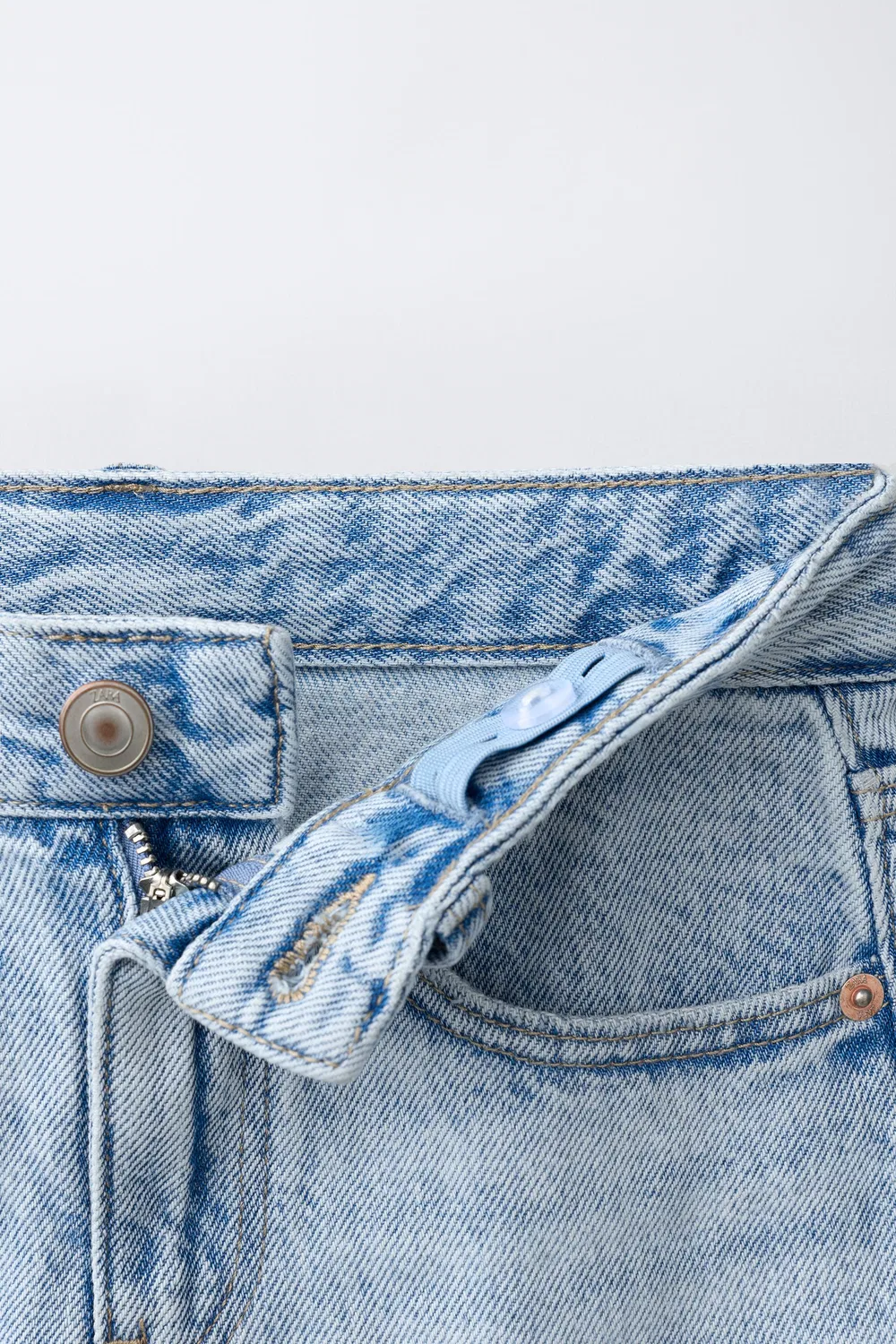Джинсовая юбка ZARA, Light Blue — фото 3