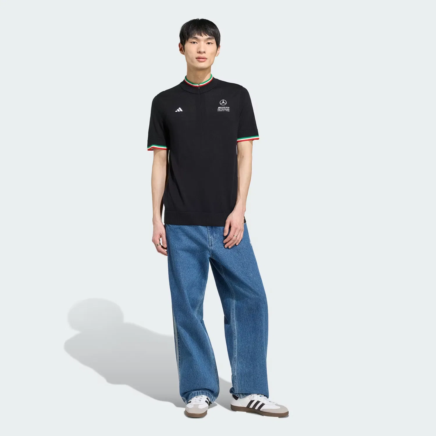Мужская футболка из шерсти мериноса Mercedes - AMG Petronas Formula 1 Team Imola Adidas Performance, черный — фото 3