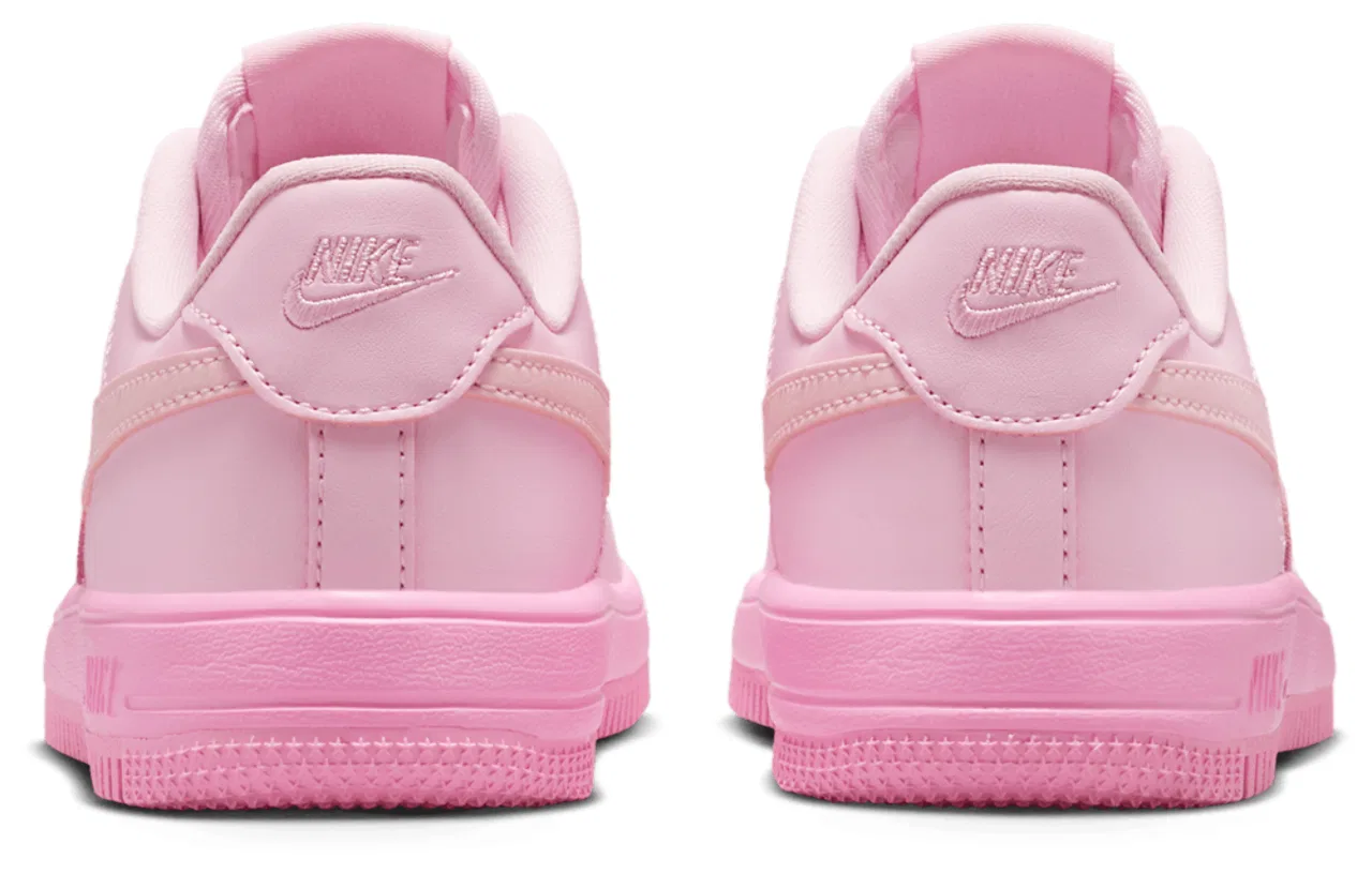 Кроссовки для мальчиков Air Force 1 Low Lace Nike, цвет Pink Rise/Pink Foam/Pink Foam — фото 3