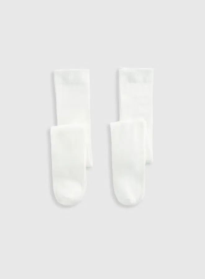 Колготки 2 пары Mothercare, кремовый