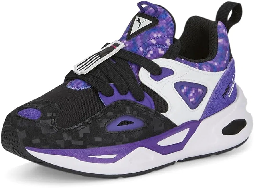 Детские кроссовки для мальчиков с принтом TRC Blaze Glxy2 PUMA, Purple/White — фото 3