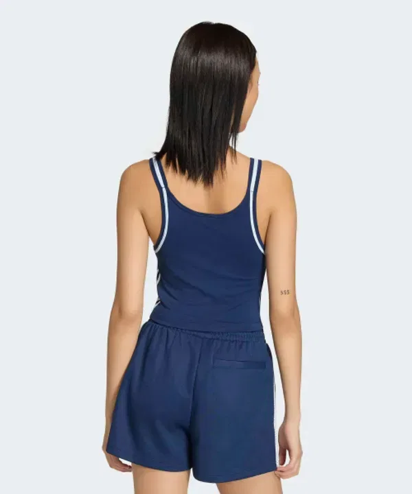 Женский топ-майка Slim Tanktop, винтажный, Adidas, Night Indigo Crystal Sky — фото 2