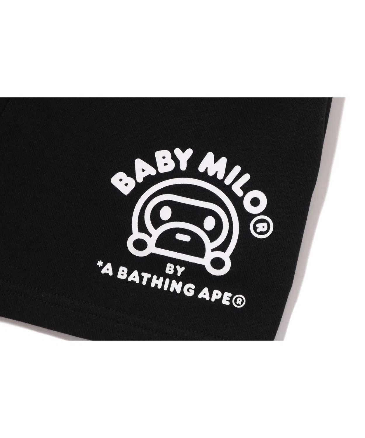 Детские шорты из футера с принтом BABY MILO A BATHING APE, Pink — фото 4