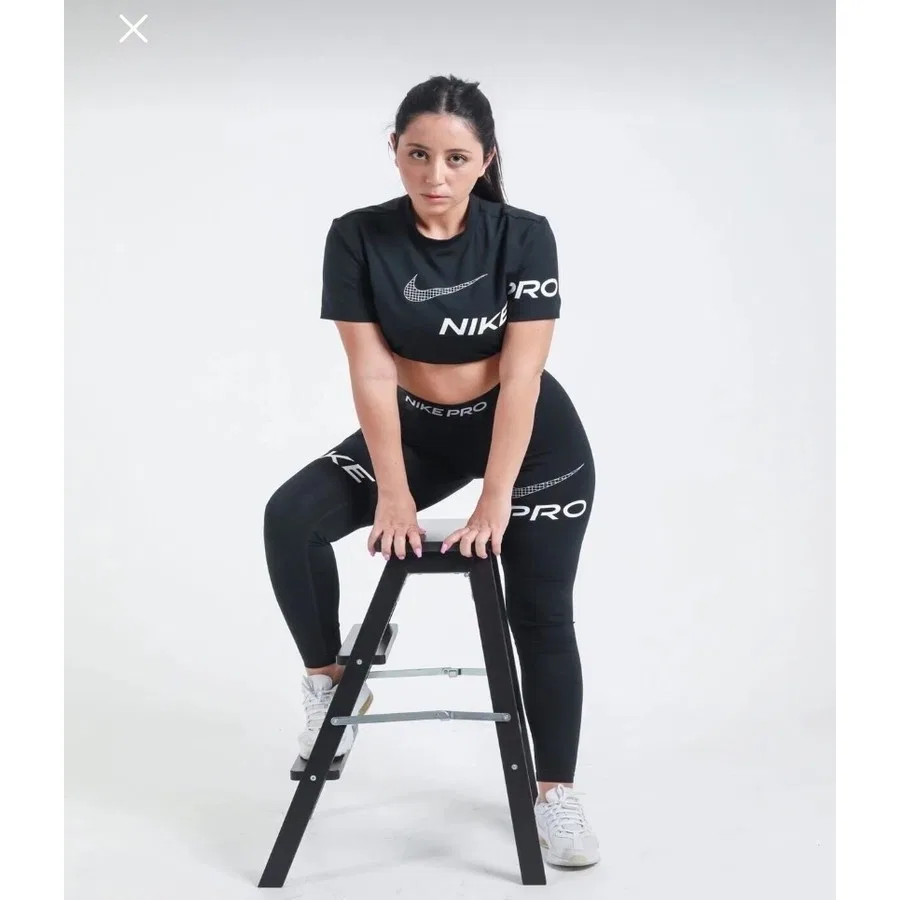 Тайтс женские Pro Dri Fit Tight Nike, Черный — фото 2