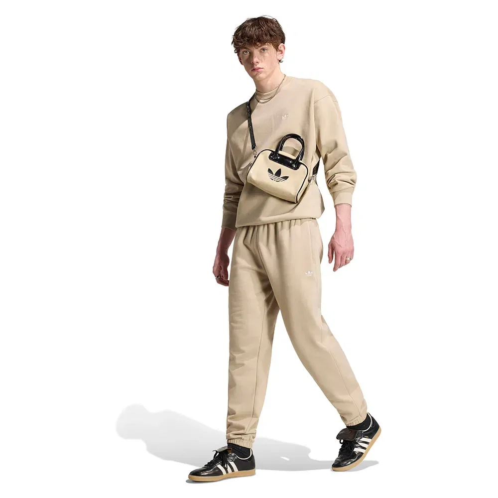 Мужские спортивные штаны из флиса Trefoil Essentials Regular Fleece Adidas Originals, Beige — фото 4