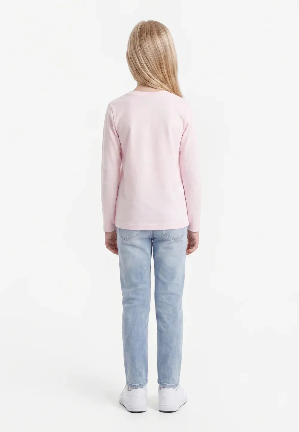 Комплект из 3 футболок с длинными рукавами и изображением единорога Friboo, Light Pink/Pink/Mauve — фото 2