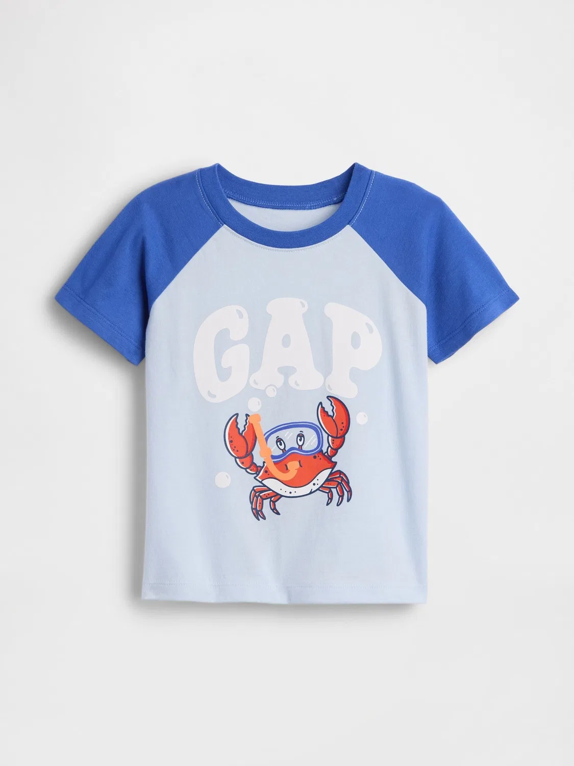 Футболка с цветными блоками, короткий рукав Gap, светло-голубой
