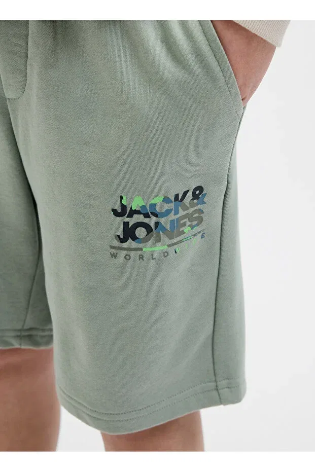 Детские шорты для мальчиков прямые Jack & Jones, Green — фото 4