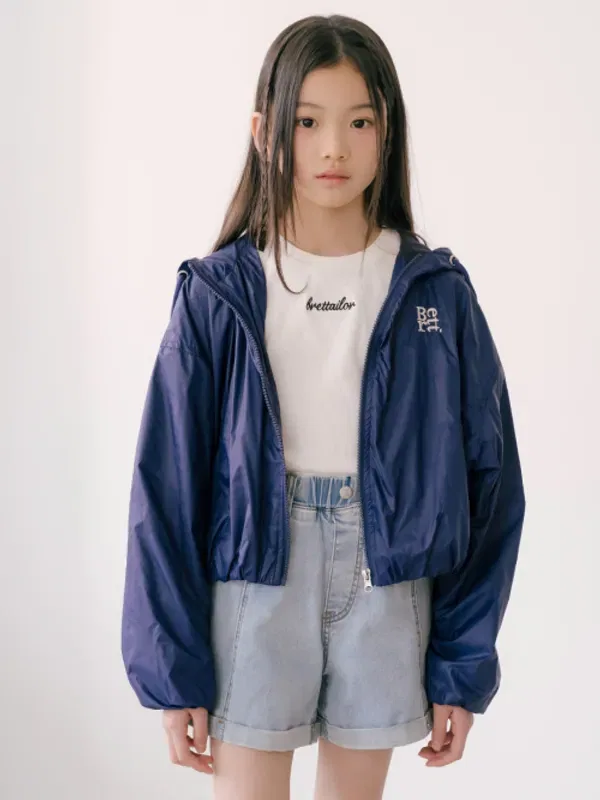 Укороченная ветровка с вытачками, Bret Tailor, navy