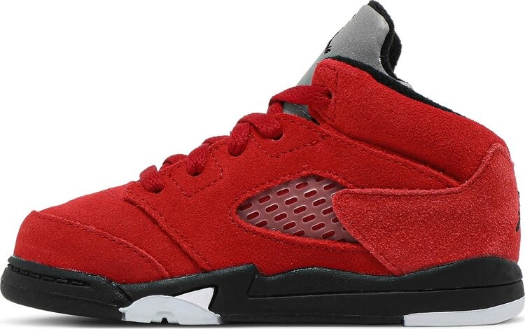 Кроссовки Air Jordan 5 Retro TD Raging Bull 2021, красный — фото 3