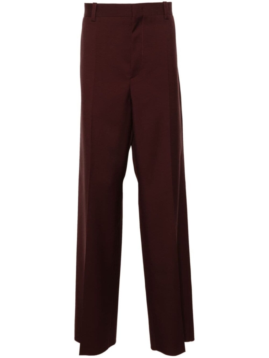 

Шерстяные брюки строгого кроя Jil Sander, красный