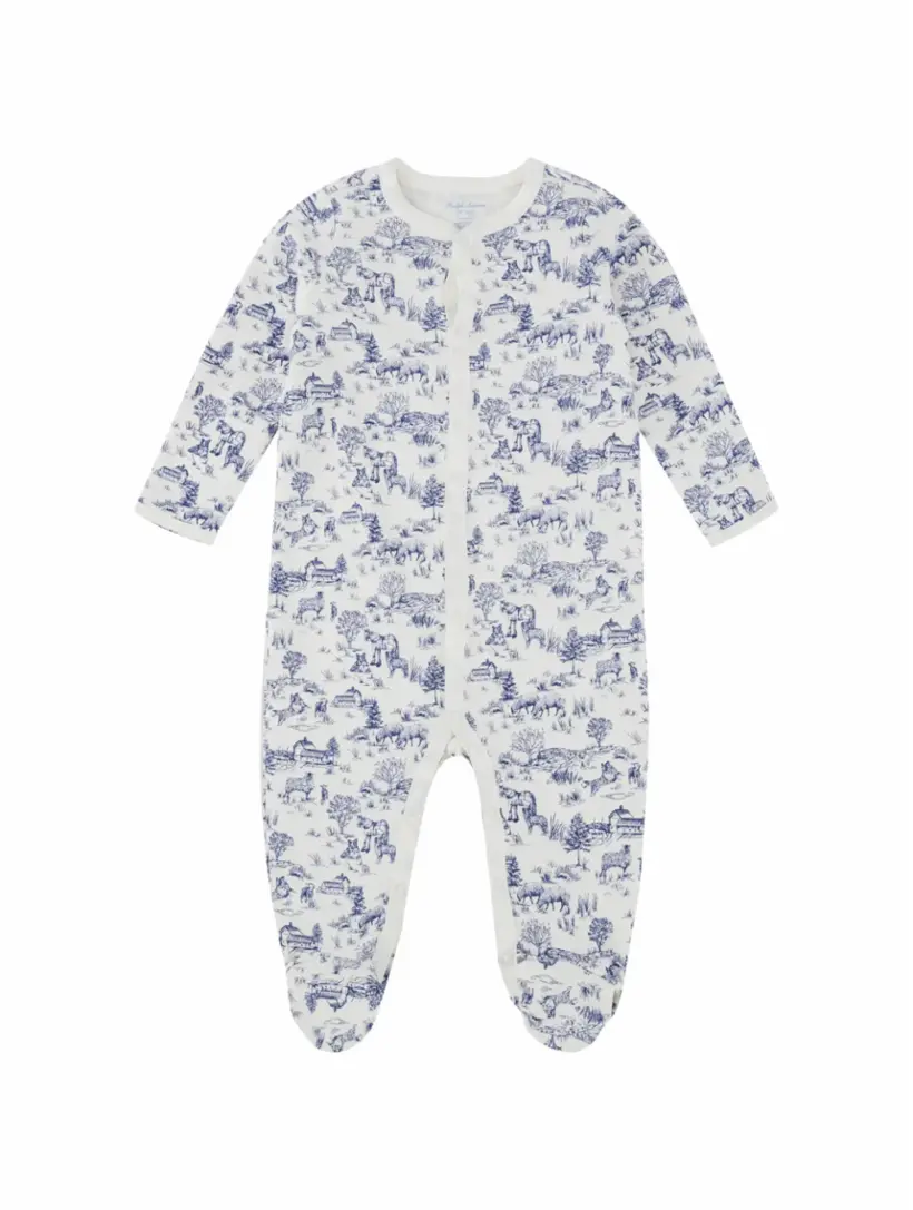 

Хлопковое боди с принтом Toile de Jouy Ralph Lauren, мультиколор