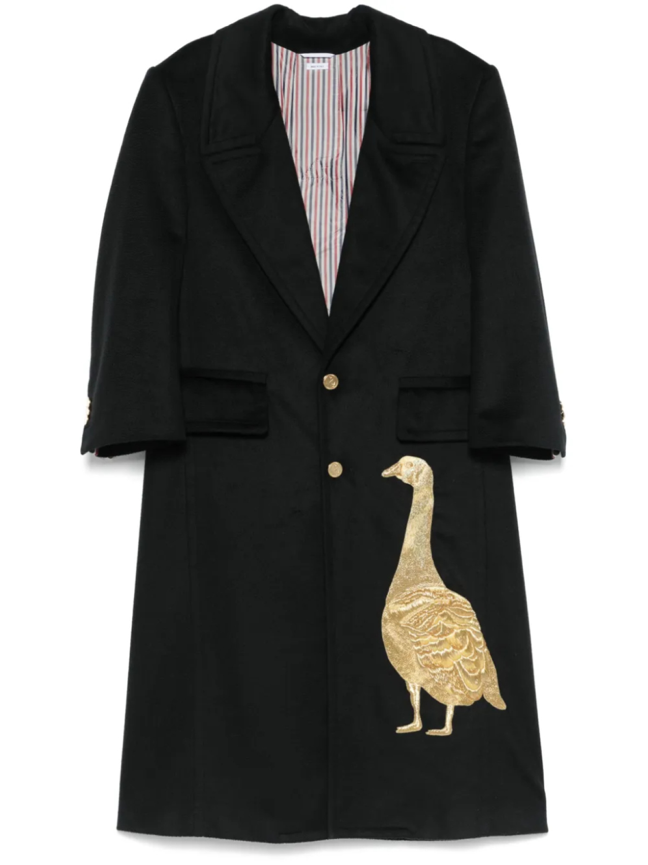 

Thom Browne пальто Low Break, синий