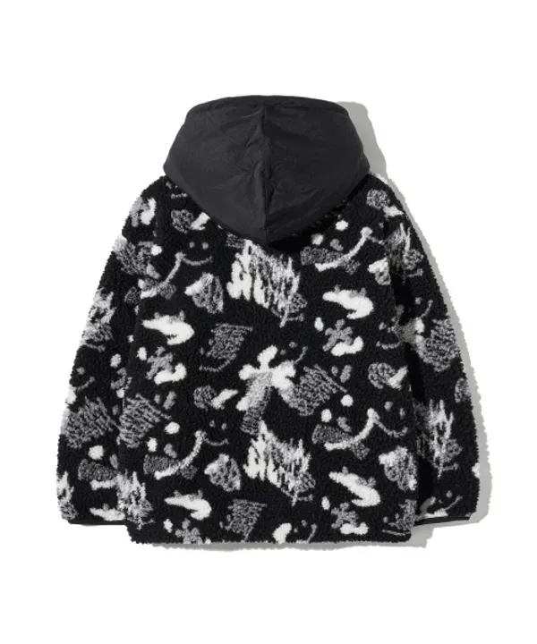 Флисовая кофта на молнии Kids Smile, Brownbreath Kids, черный — фото 3