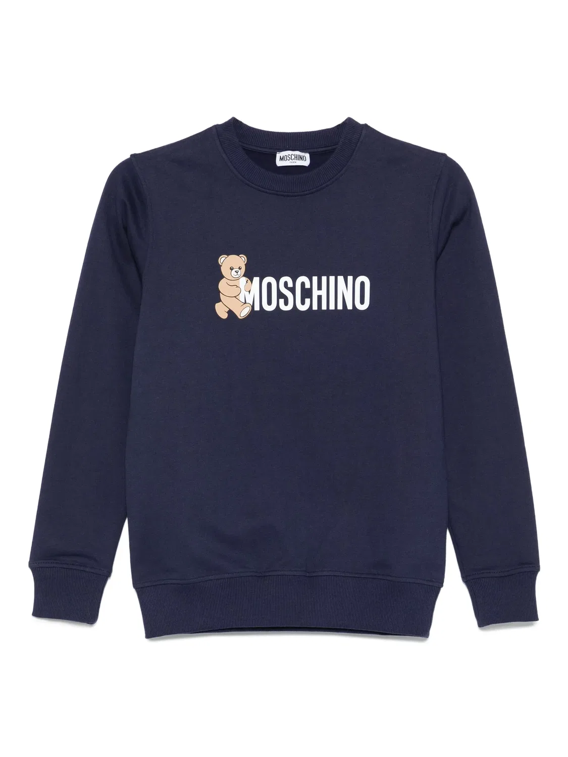 Толстовка с принтом мишки Moschino, синий