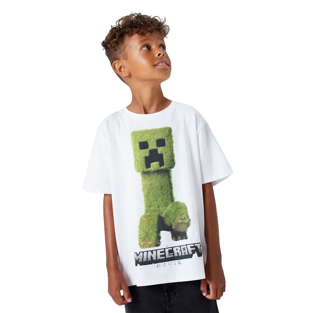 Футболка с коротким рукавом Minecraft Noran Name It, белый