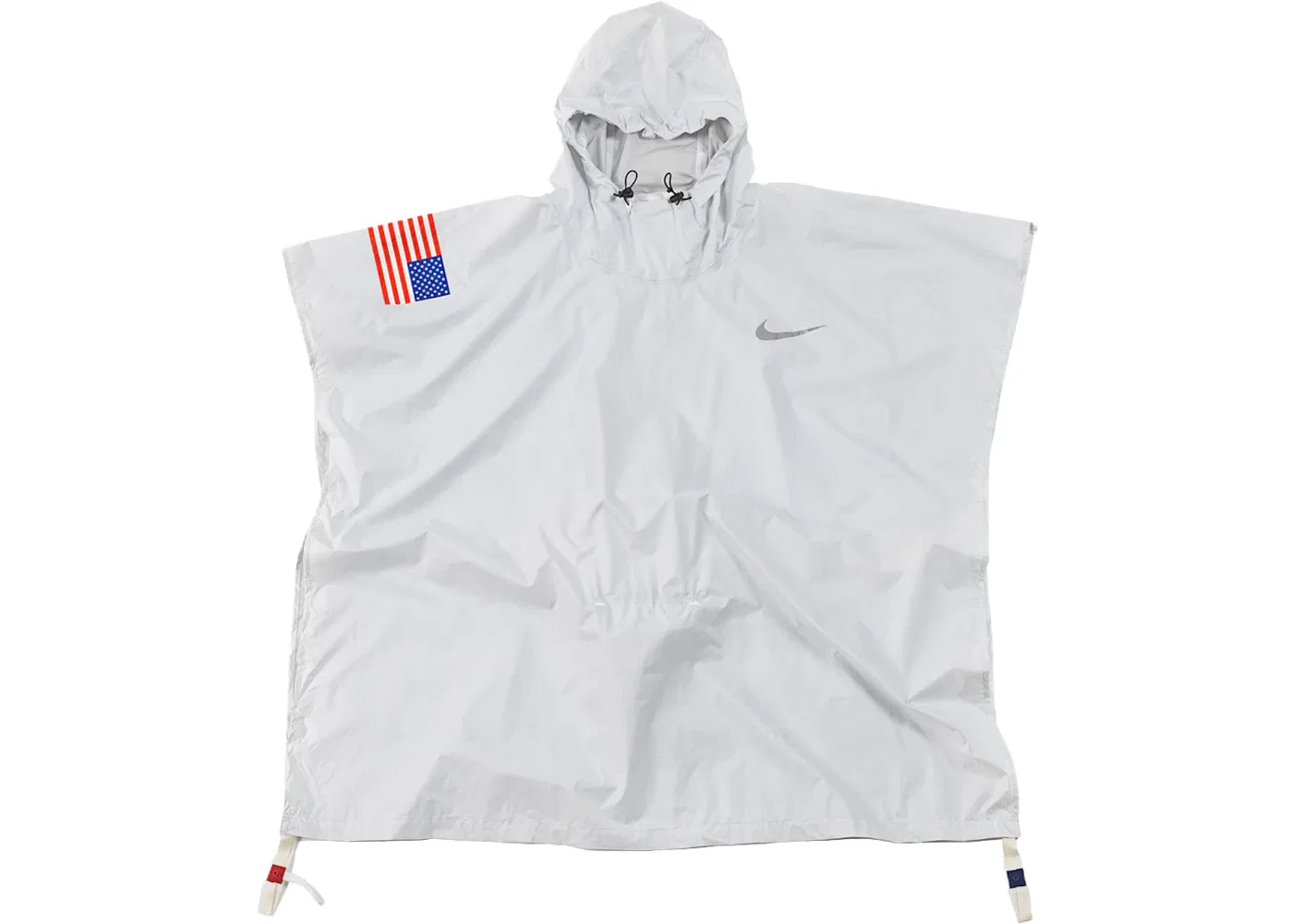 Мужское водоотталкивающее пончо Nike x Tom Sachs Exploding Poncho, белый