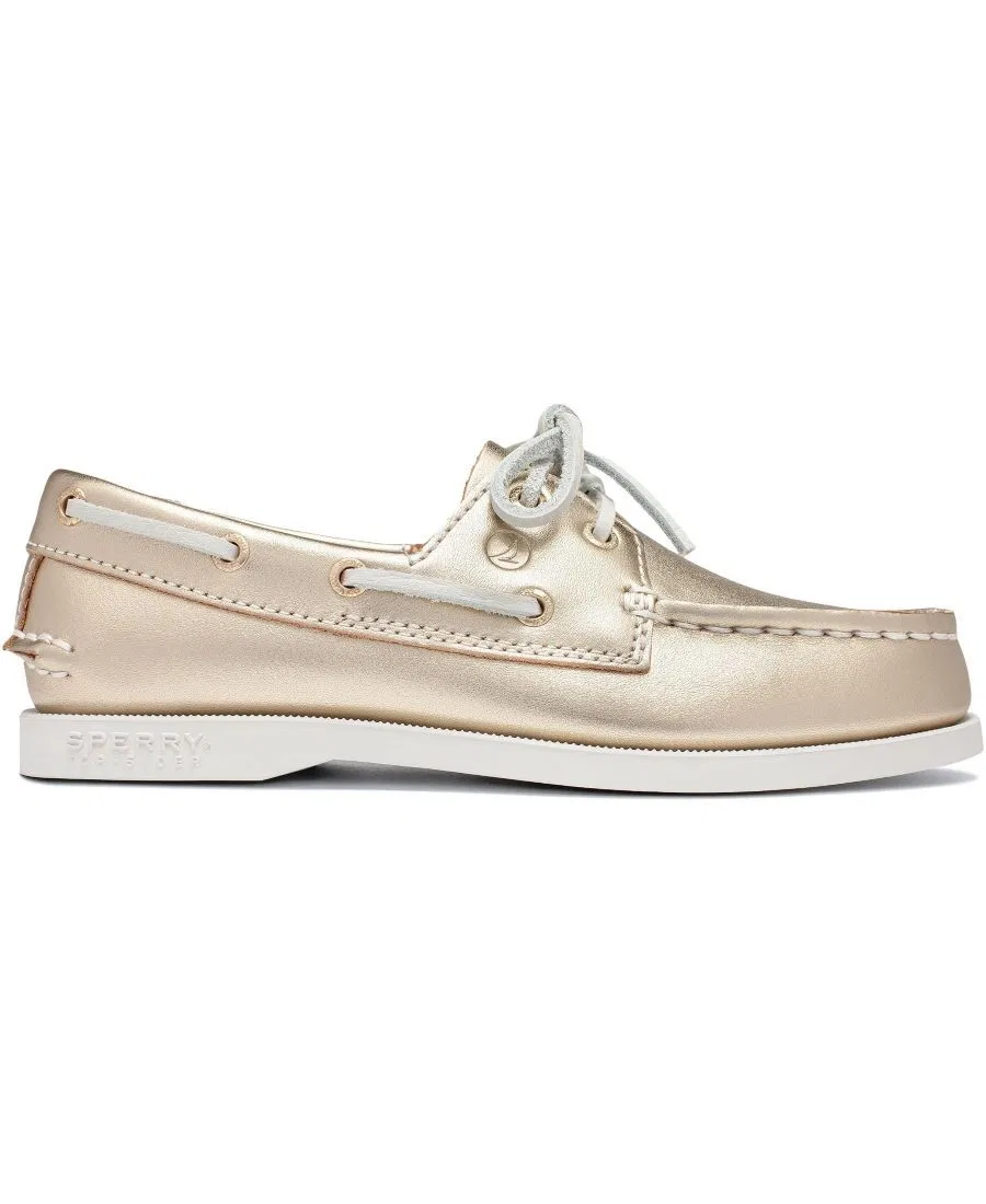 Классические ботинки Sperry Authentic Original Boat Shoe, Metallic Gold — фото 4
