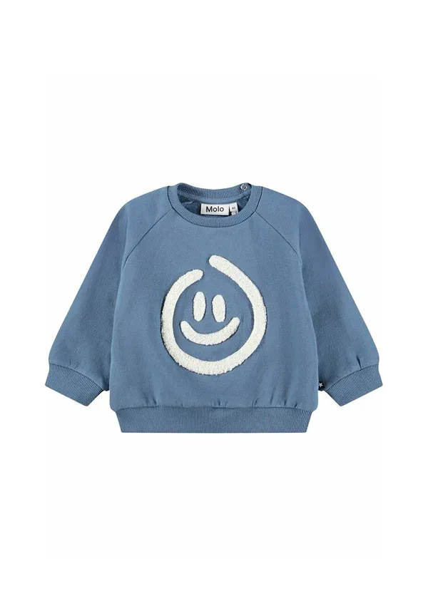 Свитшот с Smiley Molo Disc unisex, twilight blue, синий