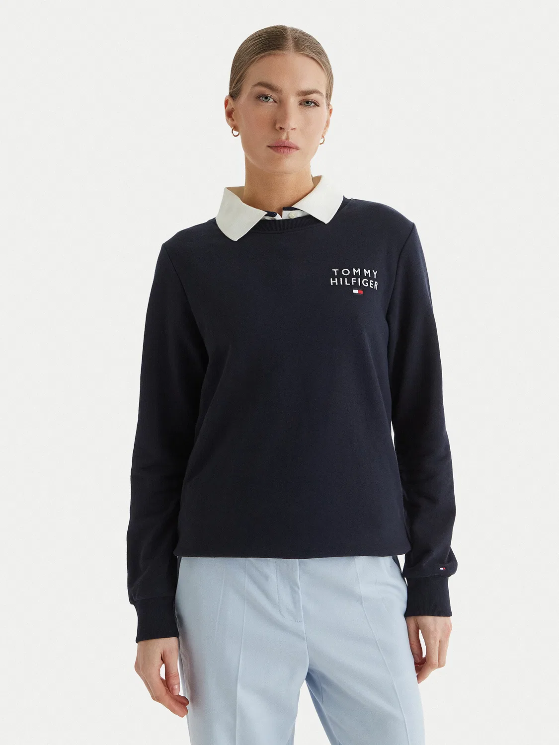 Женская толстовка стандартного кроя Tommy Hilfiger, темно-синий