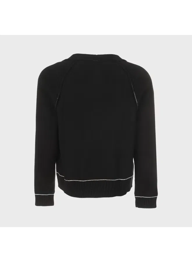 Кардиган свободного кроя хлопковый Zara, черный — фото 3