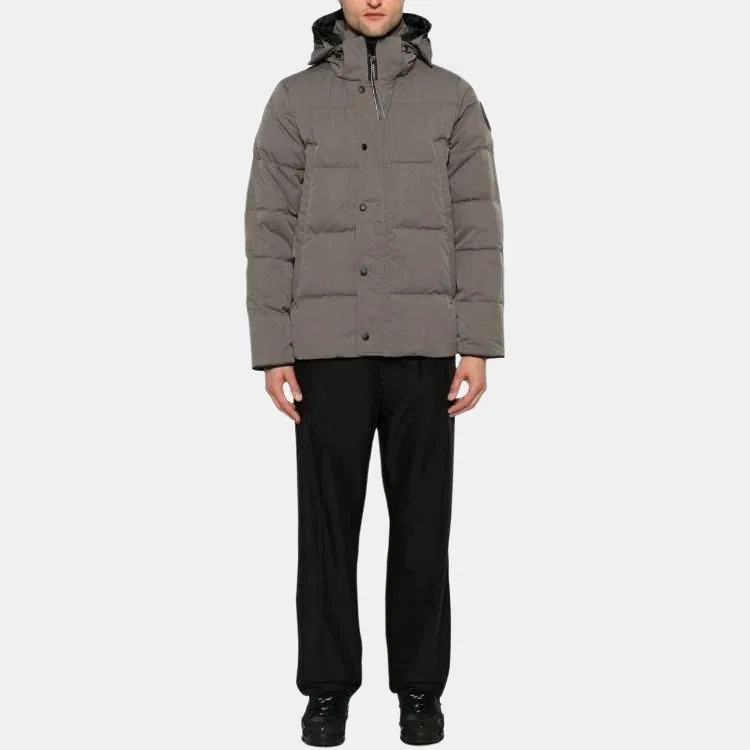 Мужское пальто с длинным рукавом Wyndham Parka Canada Goose, Beige Gray — фото 3