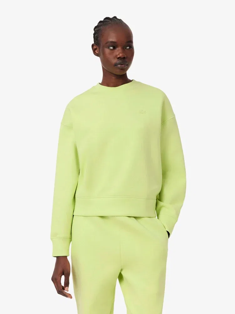 Свитшот женский LACOSTE Double Face Soft, Apple Green