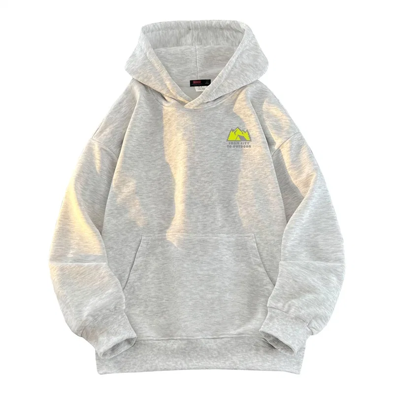 Детский худи унисекс на молнии с капюшоном BALENO, White Heather Gray