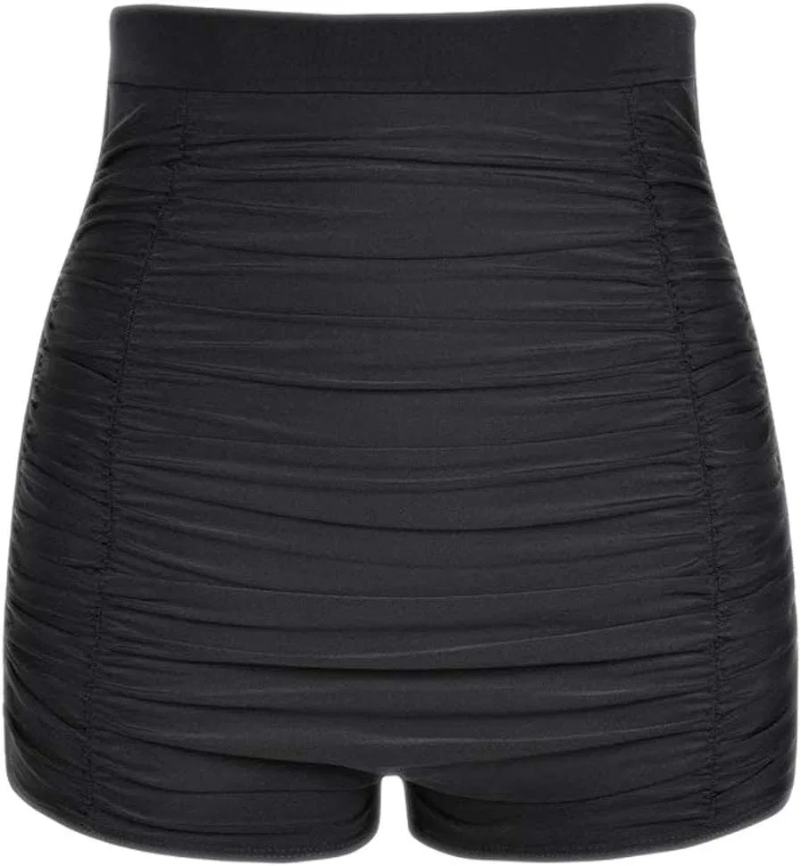 Женские бикини-шорты с утяжкой на талии Generic, Black — фото 2