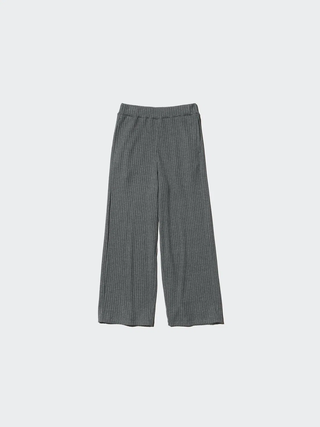 Брюки детские девочке из рубчика Uniqlo, темно-серый