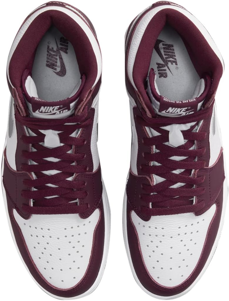 

Мужские кроссовки Nike Air Jordan 1 Retro High OG, Bordeaux/Metallic Silver/White