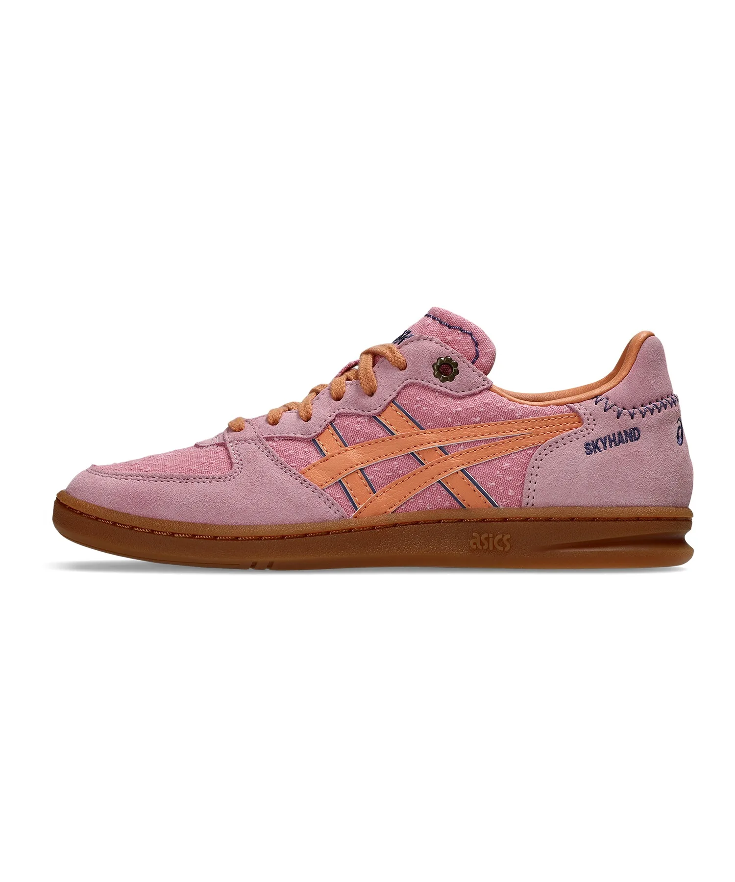 Унисекс кроссовки из натуральной кожи ASICS SKYHAND OG розовые — фото 3