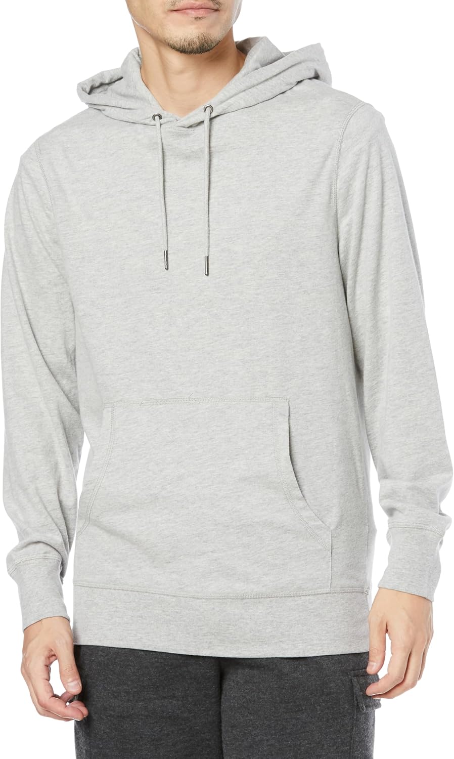 

Толстовка с капюшоном Amazon Essentials, легкая, из трикотажного материала, мужская, светло-серый