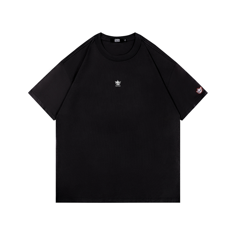 

Футболка с коротким рукавом свободного кроя с заниженной линией плеча box unisex GXXX, черный