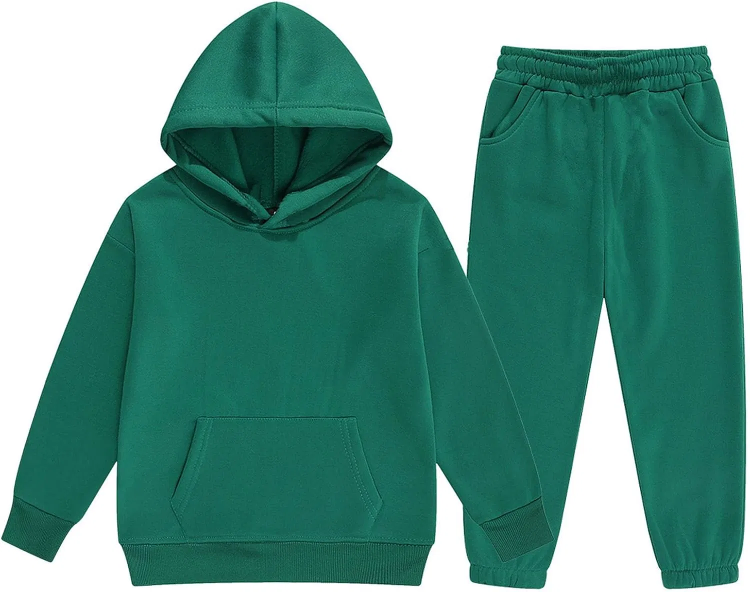 Детский спортивный костюм с капюшоном, Green