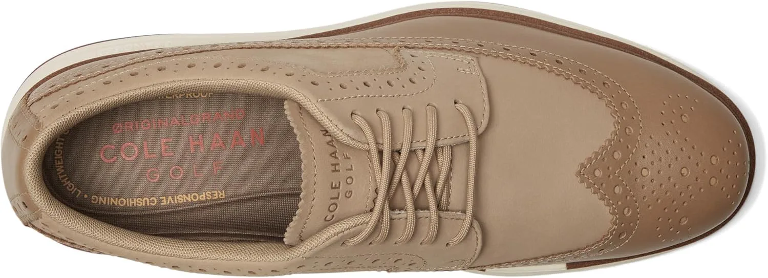 Мужские водонепроницаемые кроссовки Cole Haan Original Grand Tour для гольфа, бежевый/слоновая кость — фото 2