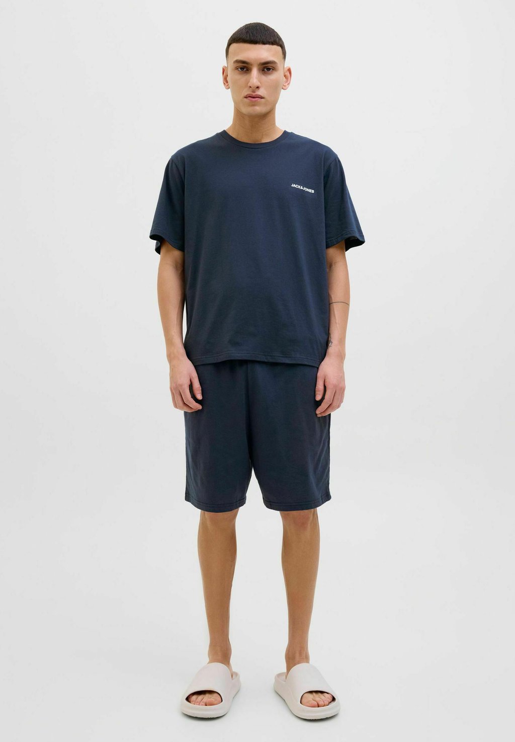 

Пижама JACEVEREST SET RUNDHALSAUSSCHNITT - Pyjama set Jack & Jones, темно-синий