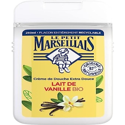 

Le Petit Marseillais Extra Soft Organic Vanilla Milk 250 мл - 92% натуральных ингредиентов - Полностью перерабатываемая бутылка