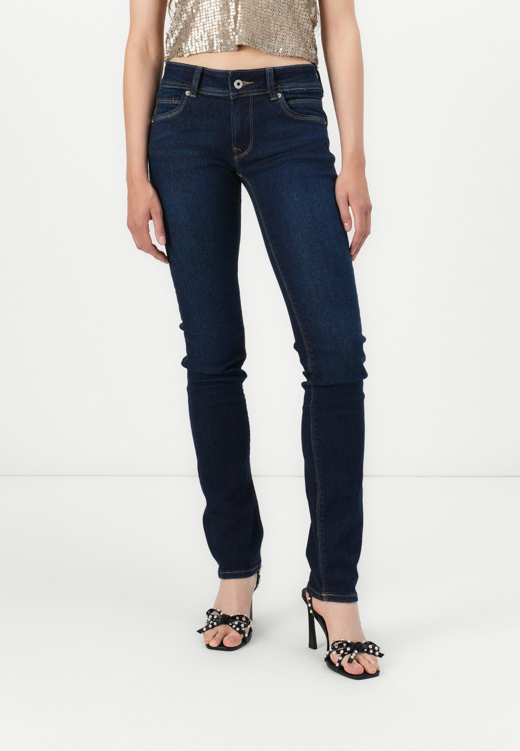 

Джинсы скинни ICONIC BROOKE Pepe Jeans, цвет Blue Denim