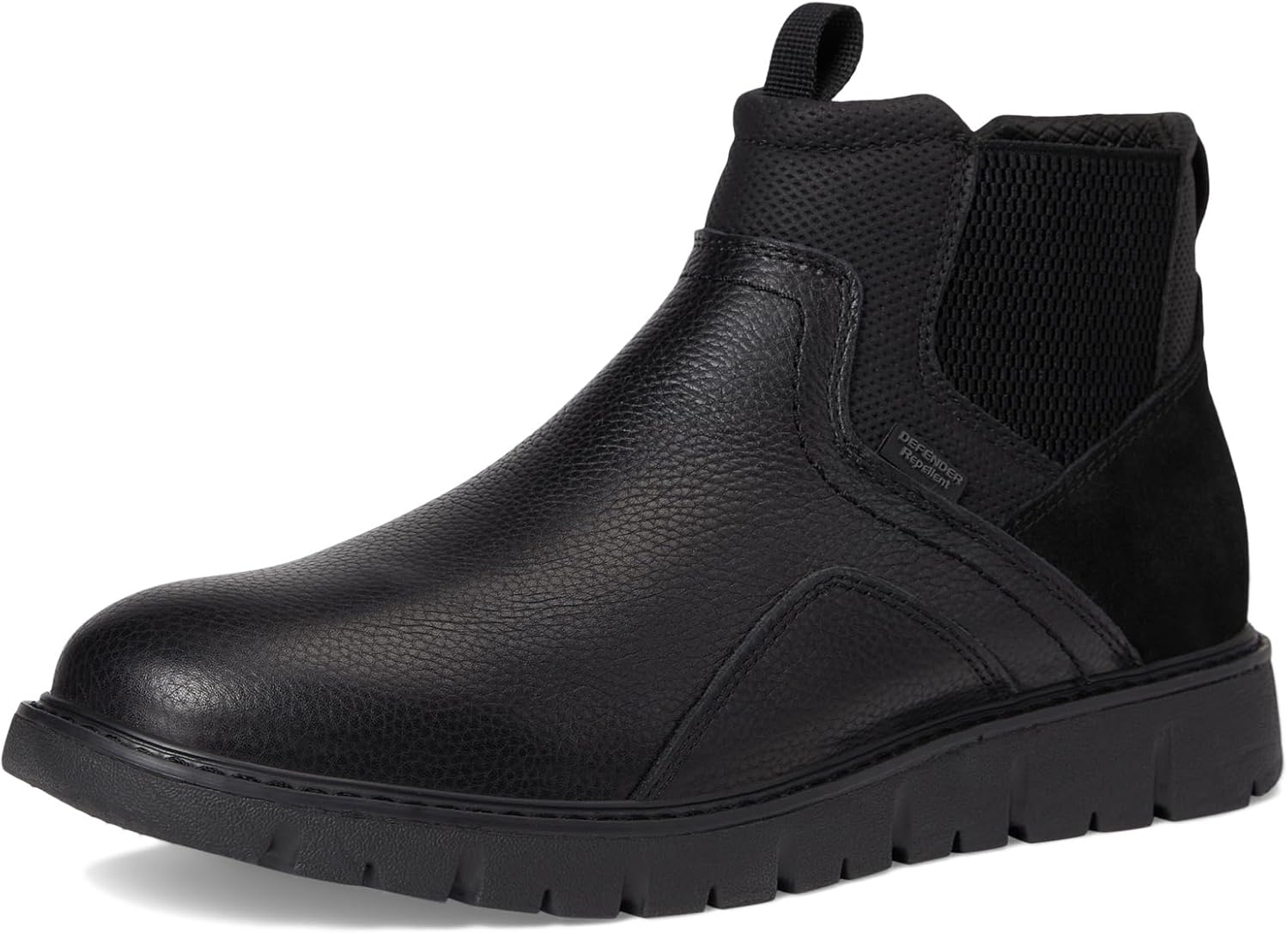 Мужские ботинки Nunn Bush Karnak Plain Toe Chelsea, легкие и удобные Чукка, черный — фото 2