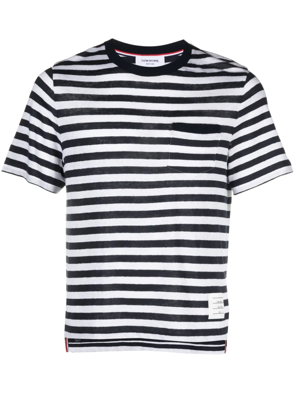 

Футболка в полоску THOM BROWNE, синий