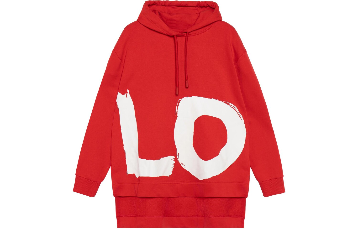 

Толстовка с капюшоном Burberry Love Graphic Oversize, красный