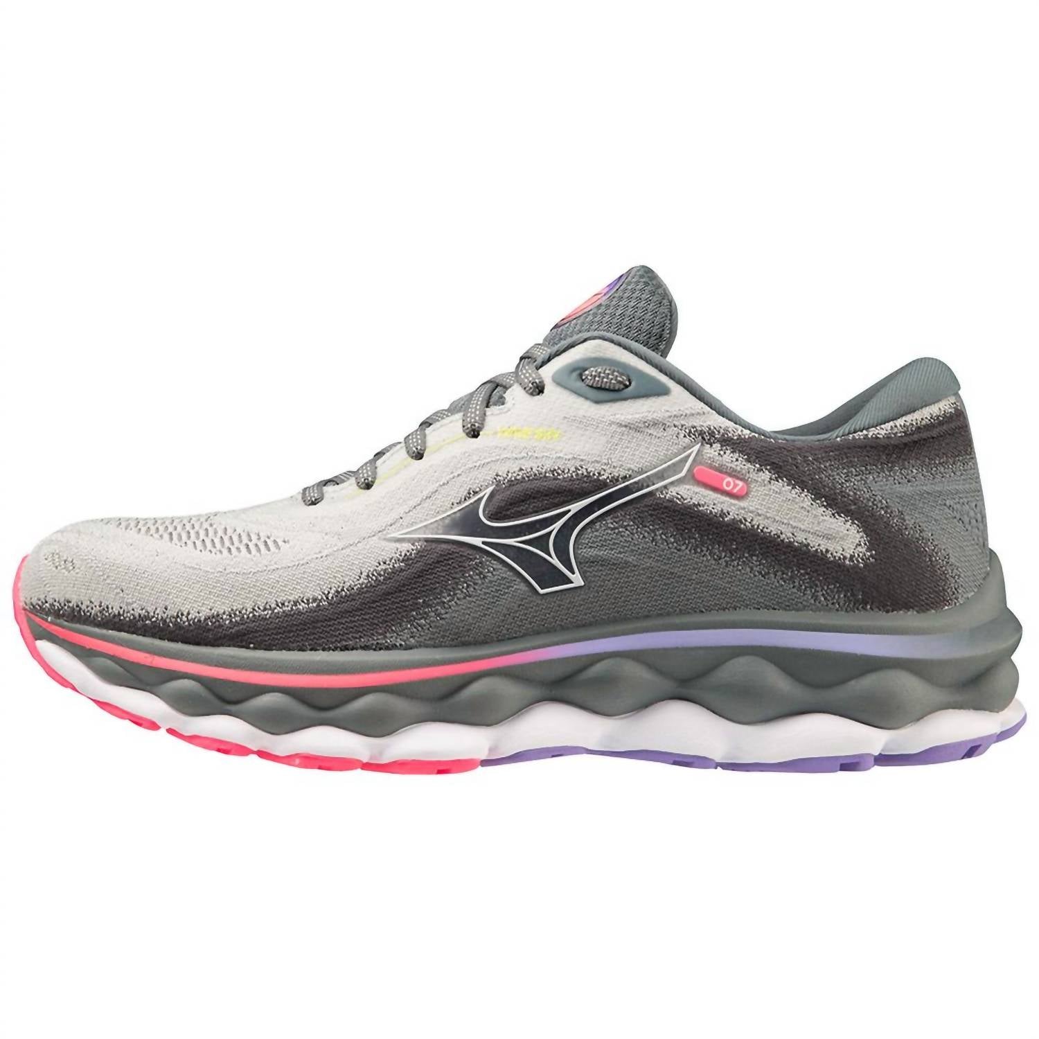 Женские кроссовки Wave Sky 7 в цвете Pearl Blue/White MIZUNO