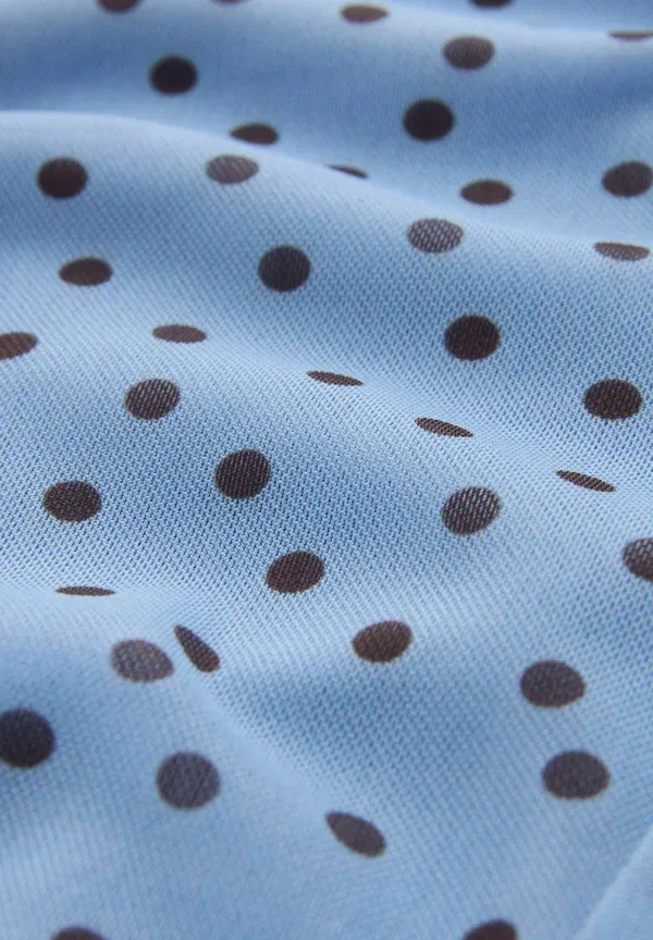 Топ Next, blue chocolate brown polka dot, синий шоколадно-коричневый в горошек — фото 3