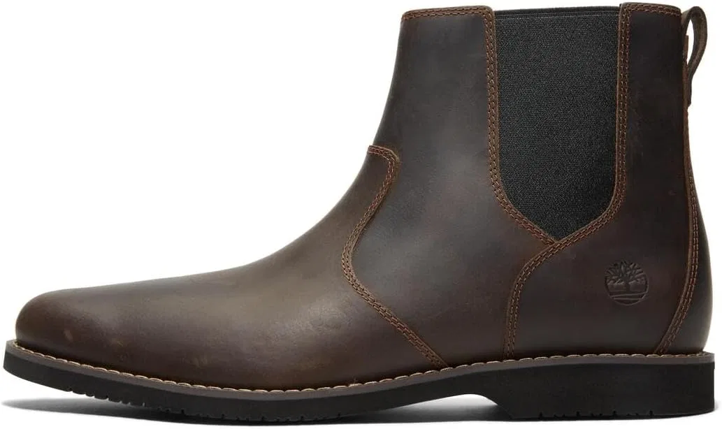 Мужские кожаные ботинки на шнуровке Timberland Woodhull Lace Up TB 0A2CWA 001, черные — фото 4