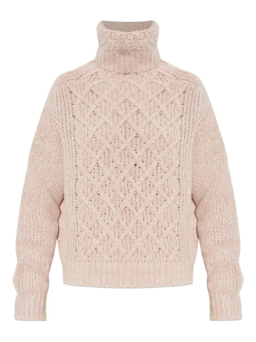 

Свитер фактурной вязки Moncler, розовый