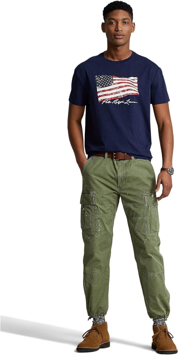 POLO RALPH LAUREN Футболка Classic Fit American Flag Newport Navy — фото 4