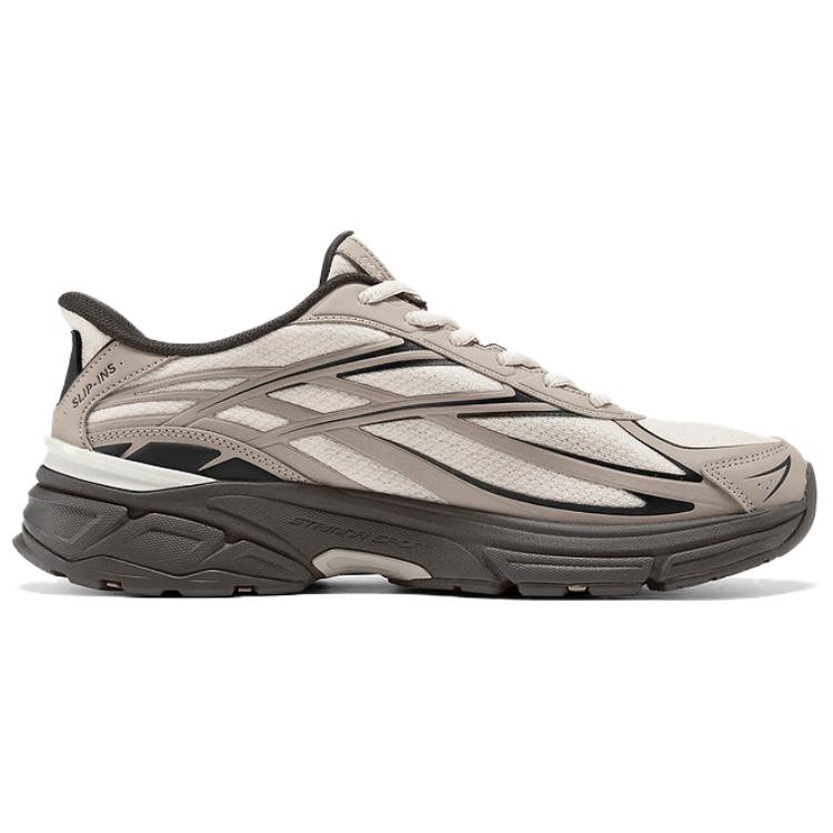 Skechers Низкие массивные кроссовки для мужчин, коричневый — фото 4