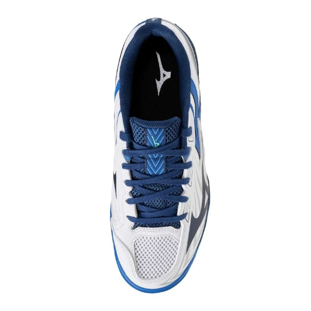 Кроссовки для настольного тенниса «WAVE KAISERBURG 8» от Mizuno, White X Navy X Blue — фото 2